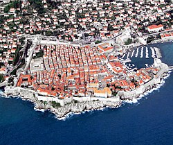 The walled city of Dubrovnik
