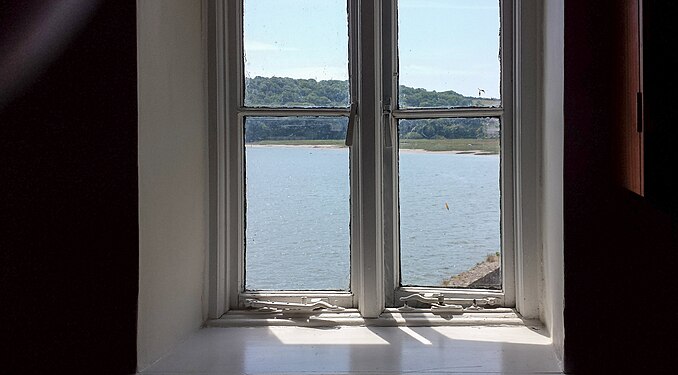 The River Taf through Dylan Thomas's window in Wales