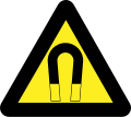 EEC Safety Sign 1992 - Strong magnetic field.svg