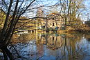 Zainhammer mill with the remains of the technical equipment as well as mill channels and mill pond