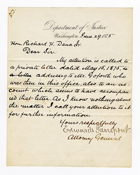 File:Edwards Pierrepont to Richard Henry Dana Jr., 29 June 1875 (388121fc-9c95-4738-a81b-52940fd9d785).jpg