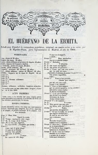 File:El huérfano de la ermita - melodrama español de costumbres populares, original, en cuatro actos y en verso (IA elhurfanodelaerm00plaz).pdf