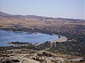 Vista de la presa del embalse de Santillana.