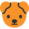 Emoji représentant une tête de chien