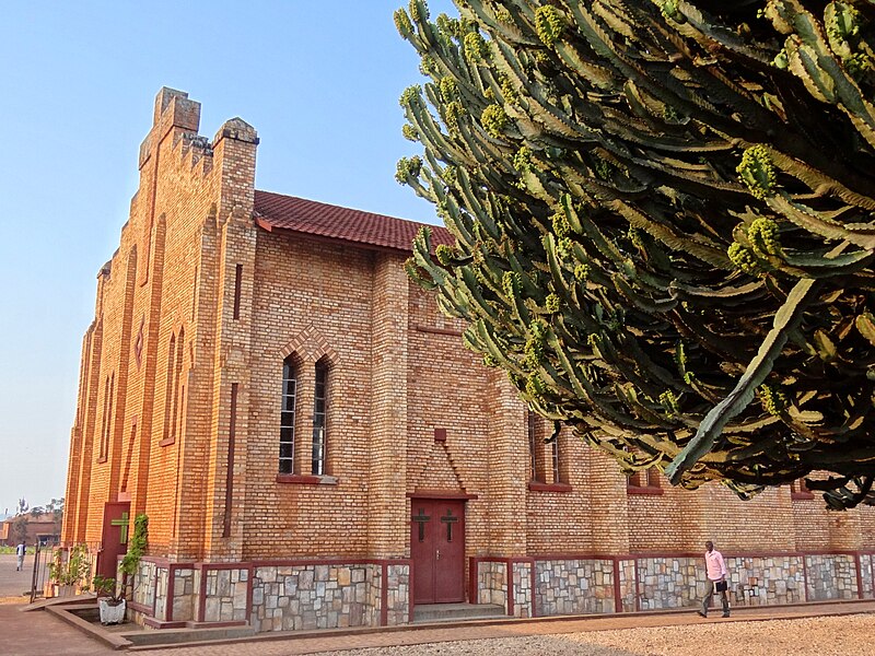 File:Facade of Catholic Cathedral - Huye (Butare) - Rwanda - 06 (9008484665).jpg