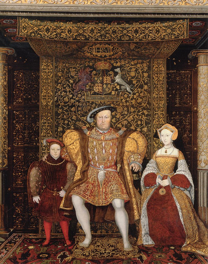 Detail of The Family of Henry VIII, now at Hampton Court Palace