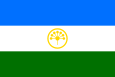 Flagge der Republik Baschkortostan