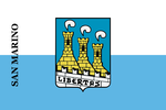 Flagge der Stadt San Marino