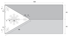 Aufbau der Nationalflagge