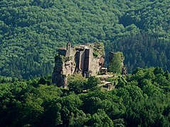 Blick von der Hohenburg zum Fleckenstein