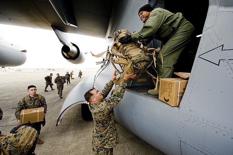 File:Flickr - Official U.S. Navy Imagery - Sailors and marines deplane a C-17 Globemaster III after flight to pick up marines..jpg