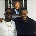 with singer and songwriter D'banj at the Governor's Office, Lagos