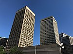 Ancien Statler Hilton Baltimore (1967, William B. Tabler), 101 W. Fayette Street, Baltimore, MD 21201 (34947221834).jpg