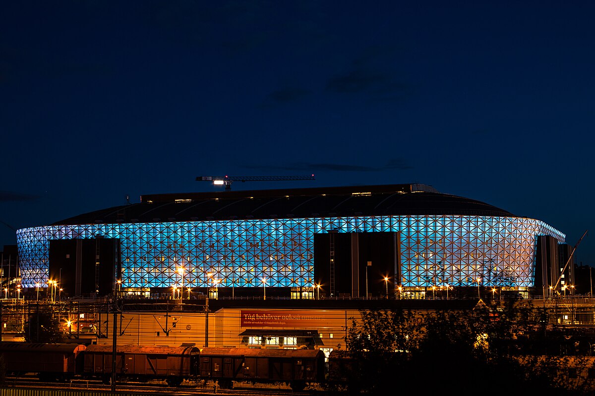 Råsunda soccer stadium (Stockholm, Sweden), Recreated in LE…