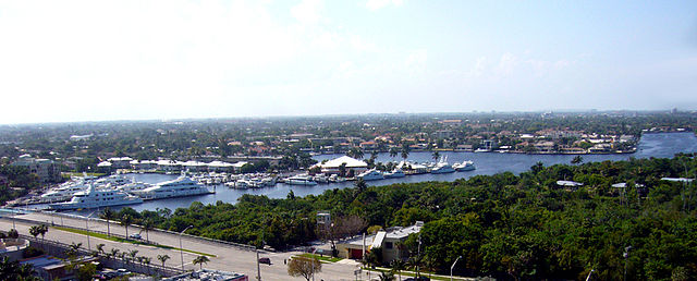 Intracoastal Waterway at Sunrise Boulevard, Fort Lauderdale, Florida, 2010