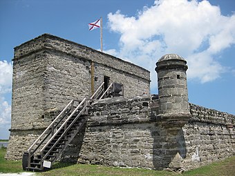 Fort Matanzas. It was built by the Spanish to protect Saint Augustine, Florida, from British encroachments.