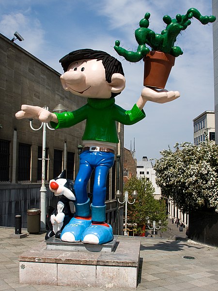 File:Gaston Lagaffe - Brussels - 2010-May - IMG 7136 (cropped).jpg
