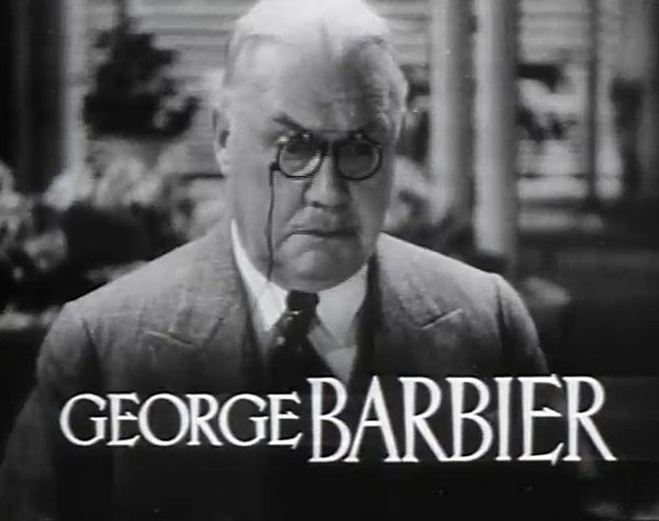 Barbier in the trailer for It's Love I'm After (1937)