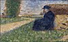 Georges Seurat - Figure massive in a paysage à Barbizon PC 27.jpg