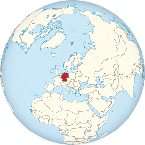 Germany on the globe (Europe centered).svg