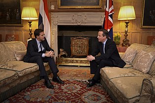 David Cameron, dans son bureau du 10 Downing Street.