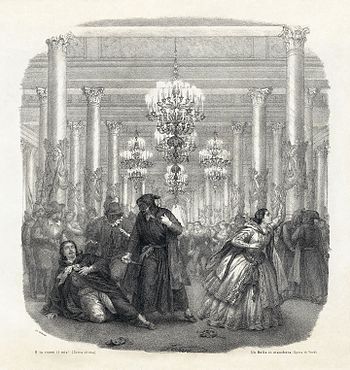 Un ballo in maschera by Giuseppe Verdi, illustration from an early vocal score.