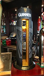 A Guinness counter mount and tap in a Johannesburg pub