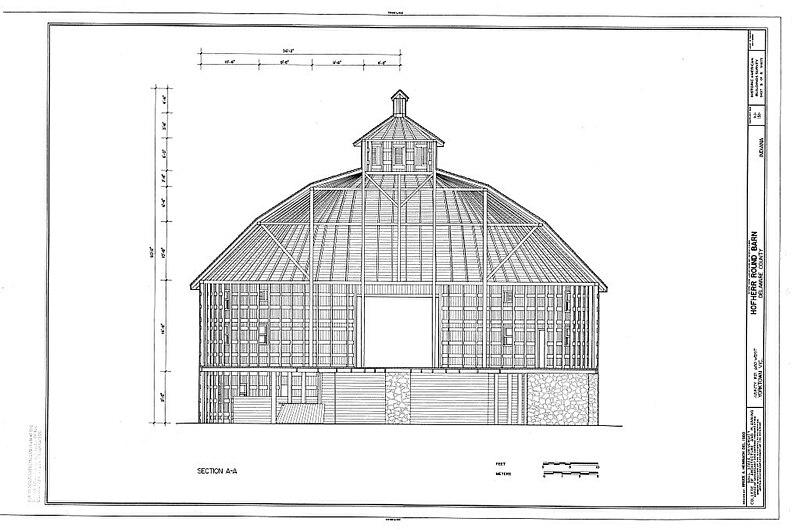 File:HABS IND,18-YORK.V,1A- (sheet 5 of 5) - Hofherr Round Barn, County Road 650 West, Yorktown, Delaware County, IN 00005v.jpg