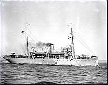 In her armed wartime guise as HMCS Acadia HMCS Acadia H-558a.jpg