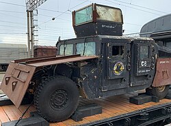 HMMWV исламских боевиков в Сирии, захваченный в качестве трофея российской армией