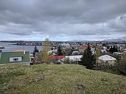 May 2017 view over Hafnarfjörður's town center