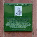 Gedenktafel für Otto Schwabe am Behördenhaus