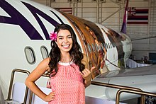 Hawaiian Airlines Disney Moana Avión Auliʻi Cravalho