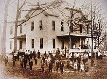 Hayesville High School in Hayesville, N.C. in the early 1900s. Hayesville High School in Hayesville, N.C. in the early 1900s.jpg