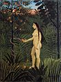 Henri Rousseau, ca.1905-07, Eve and the Serpent, oil on canvas, 61 x 46 cm, Kunsthalle Hamburg, Germany