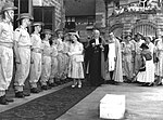 Thumbnail for File:Her Majesty Queen Elizabeth The Queen Mother at St John's Cathedral, Brisbane, February 1958 (5948385181).jpg