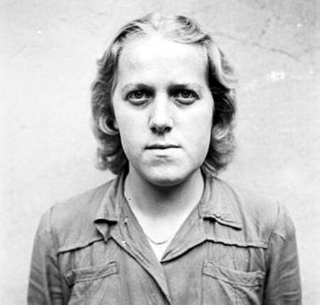 Herta Bothe, in Celle awaiting trial, August 1945