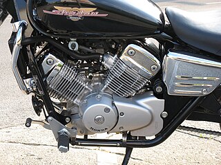 V-twin engine Piston engine with two cylinders in "V" configuration
