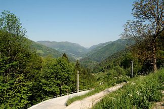 The mountains around Idrija