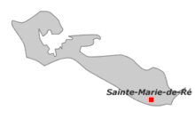 Location of Sainte-Marie on l'Île de Ré