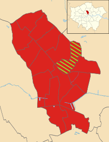 Result of the 2018 borough election Islington London UK local election 2014 map.svg