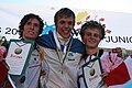 English: Winners of JWOC 2008 (Middle) 1) Johan Runesson (SWE) 2) Ulf Forseth Indgaard (NOR) 3) Sören Bobach (DEN)