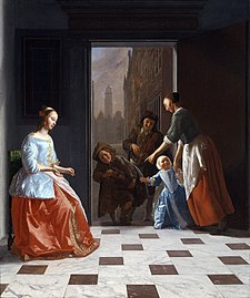 Musiciens itinérants à la porte d'un foyer (1665), Musée d'art de Saint-Louis, Saint-Louis, Missouri