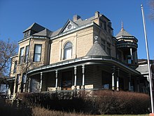 Home of Jacob Parrott in Kenton, the first Medal of Honor recipient, now a historical museum Jacob Parrott House, blue sky.jpg