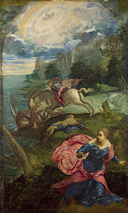 San Jorge y el dragón, h. 1560