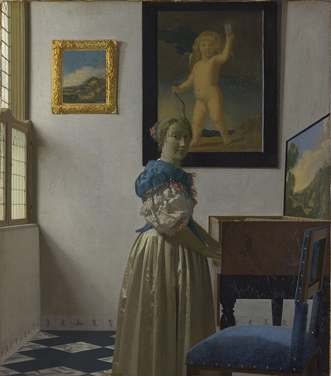 Vermeer’s Lady Standing at a Virginal