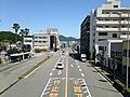 Japan National Route 28 from footbridge in front of Naruto Station (north).jpg