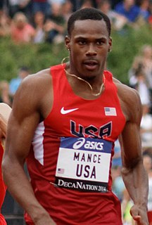 Joshua Mance American sprinter