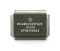 CPU Motorola 68EC020 im PQFP-Gehäuse