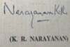 K R Narayanan Autograph.jpg